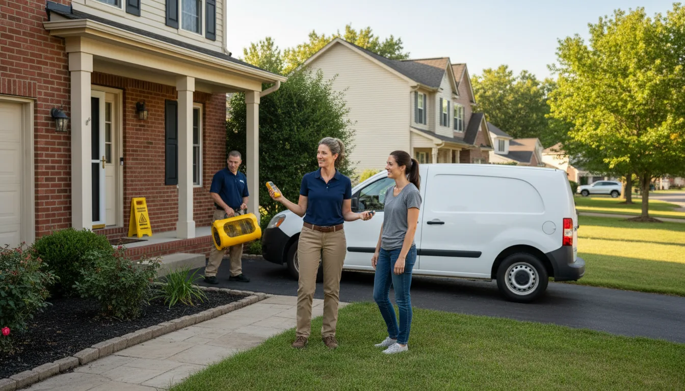 Residential water damage restoration in Leakesville, MS